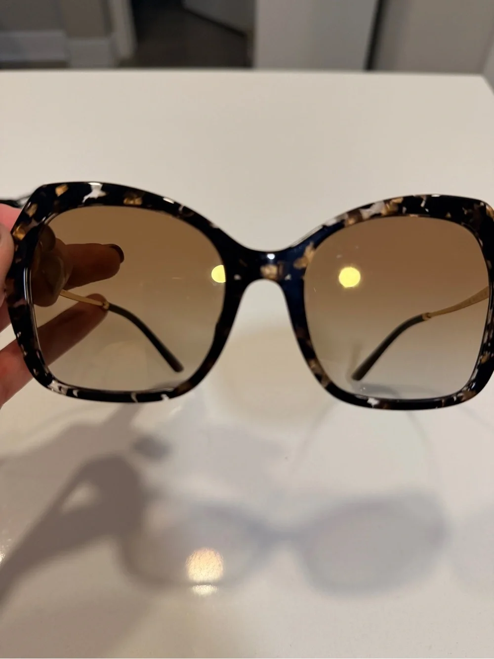 Authentic Dolce & Gabbana DG4399F Oversized Sunglasses 56-20-145 Tortoise Gold